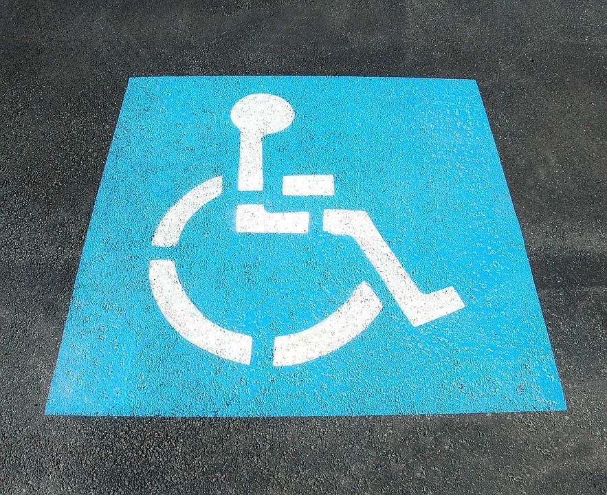disabled parking bay at Belfast Airport