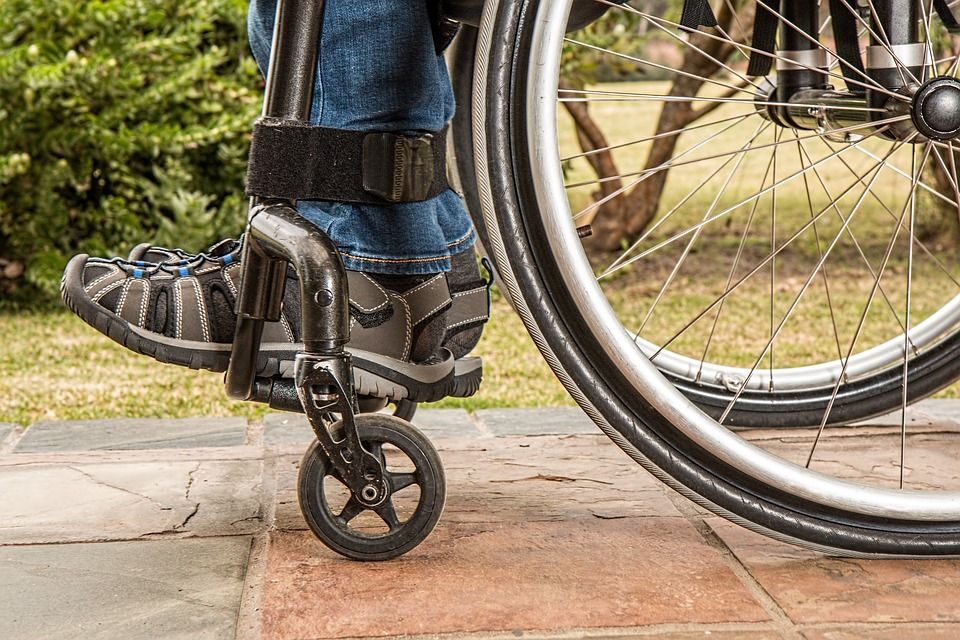 man in wheelchair